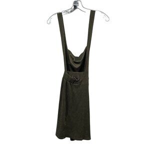 Gypsies & Moondust Womens Sleeveless Dress Square Neck Olive Size XL New